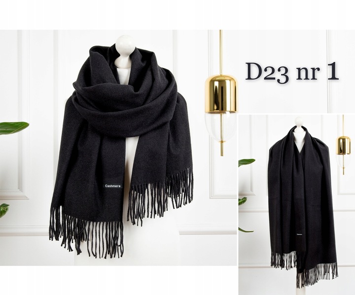 CIEPŁY SZAL KLASYCZNY SZALIK DAMSKI ELEGANCKI MODNY BRĄZOWY KOLORY