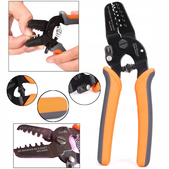 ZACISKARKA DO MINI KONEKTORÓW IWISS IWS-2820M DUPONT, JST, MOLEX