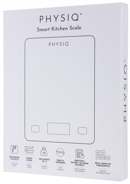 Waga Kuchenna Elektroniczna Precyzyjna 1g Wyświetlacz Aplikacja