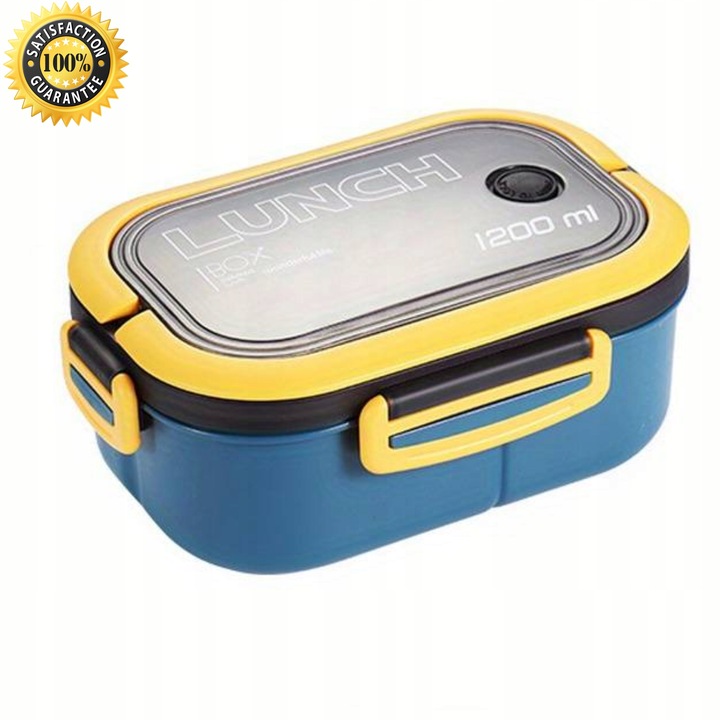 LUNCHBOX LUNCH BOX ŚNIADANIÓWKA POJEMNIK PUDEŁKO BOX Z PRZEGRÓDKAMI 1200ML