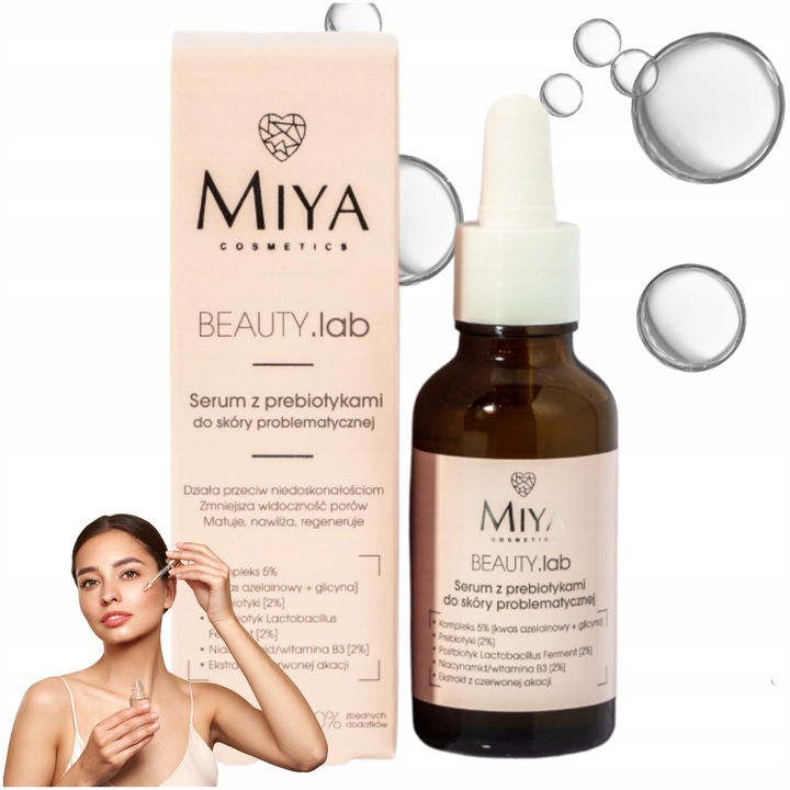 Serum Do Skóry Problematycznej Regeneruje z Prebiotykami 30 ml Miya