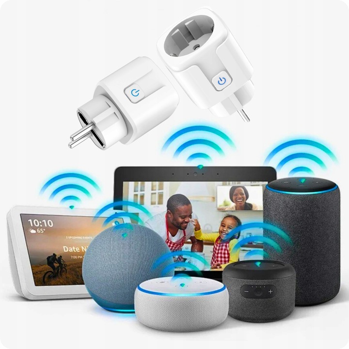 INTELIGENTNE GNIAZDKO WiFi SMART TUYA WATOMIERZ PROGRAMATOR TIMER