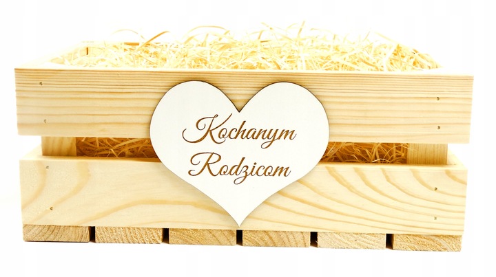 PODZIĘKOWANIE DLA RODZICÓW SKRZYNKA ŚLUB SERCE W1