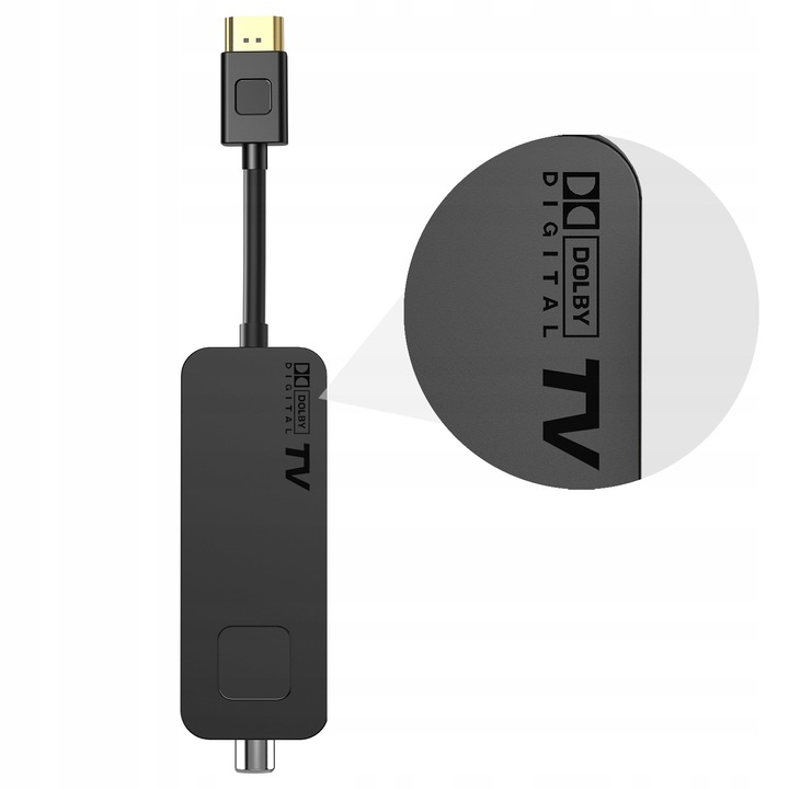 Tuner dekoder dvbt2 hevc mini stick tv naziemnej