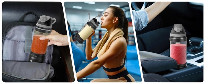 BLENDER PRZENOŚNY 350W 700ML Bezprzewodowy Kielichowy do Smoothie