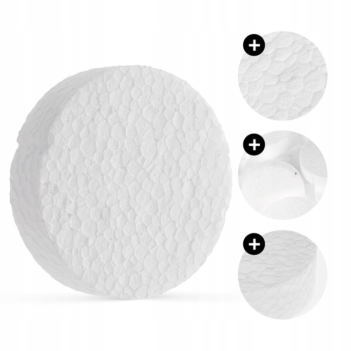 Zaślepki styropianowe 67 18 mm białe 100 szt frez do ociepleń ETICS