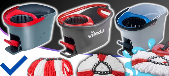 12X WKŁAD DO MOPA OBROTOWEGO VILEDA TURBO WKŁAD ZAPAS KOŃCÓWKA MEGA CHŁONNE