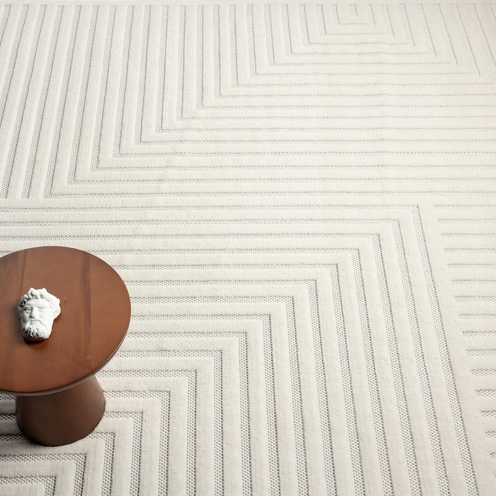 KREMOWY STYLOWY DUŻY DYWAN 200x290 około 200x300 DO SALONU MIX WZORÓW