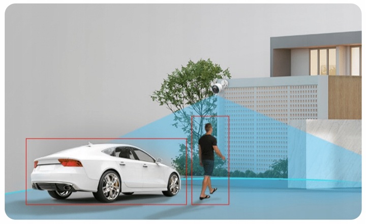 Kamera WiFi Zewnętrzna 5Mpx EZVIZ H3c 5MP Kolor 24/7 Detekcja Odstraszanie