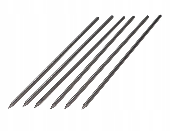 ZESTAW 6 RYSIKÓW WKŁADÓW GRAFITOWYCH HB 2,8 mm do ołówka znacznika BOSCH