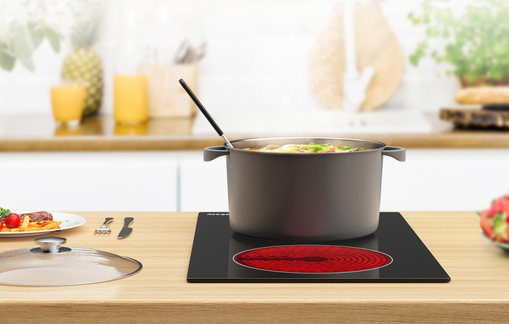 Płyta Ceramiczna Kuchenka Elektryczna Iseasy Lt2v-30 Z Pokrętłami 2