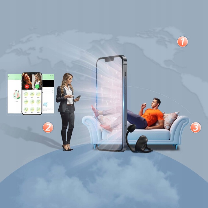 Męski masażer prostaty APP Pierścień wibrujący