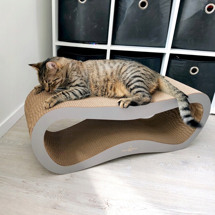 DRAPAK DLA KOTA KARTONOWY DUŻY LEGOWISKO 78x28x24 cm Mruu&Pruu