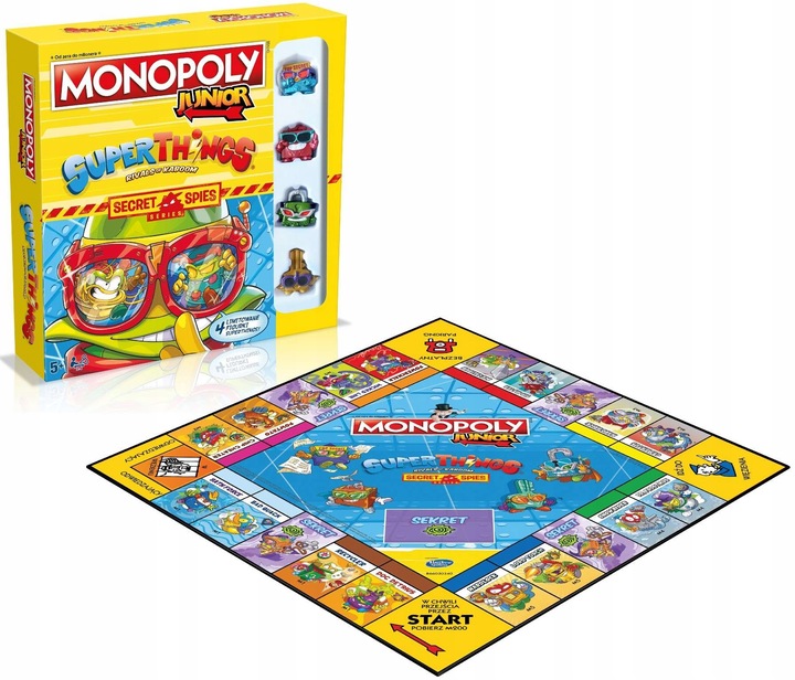 SUPER ZINGS MONOPOLY GRA PLANSZOWA JUNIOR THINGS MONOPOL DZIECI