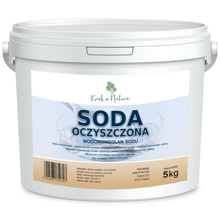 SODA OCZYSZCZONA Wodorowęglan Sodu CZYSTY SKŁAD 5 kg