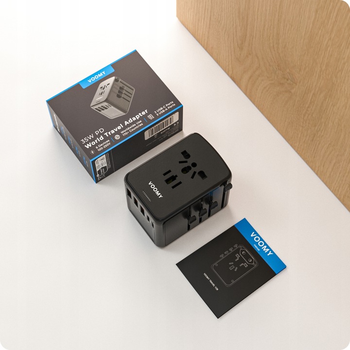 VOOMY Y30 Adapter Podróżny 3x USB-A 2x USB-C