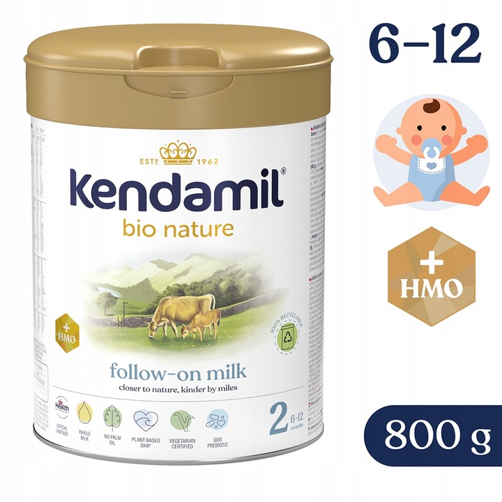 Mleko Kendamil 2 Premium Organiczne Bio Nature Bez Oleju Rybiego Palmowego