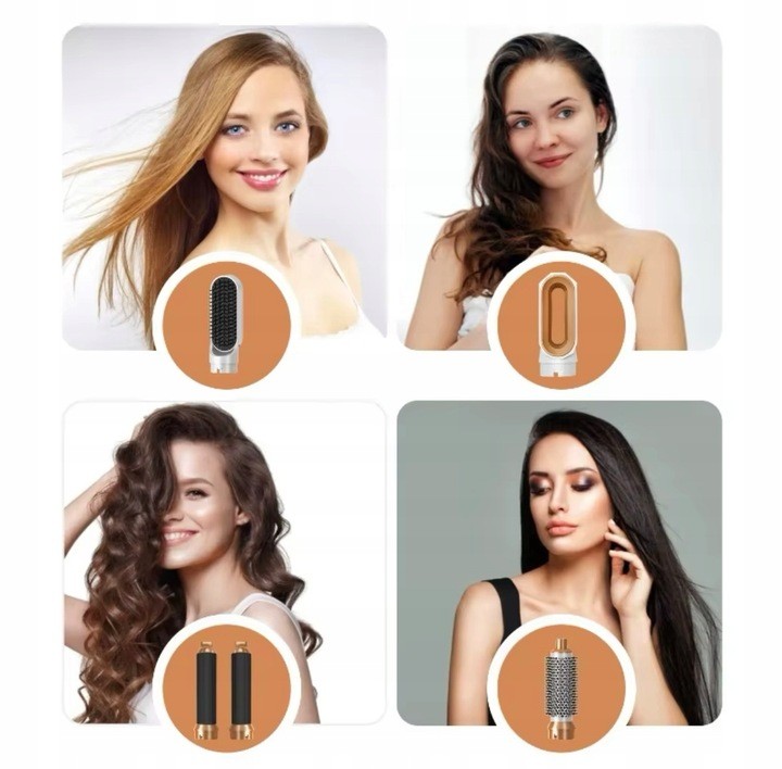 SUSZARKA LOKÓWKA WIELOFUNKCYJNA 5W1 ZESTAW SUSZENIE PROSTOWANIE KOLORY