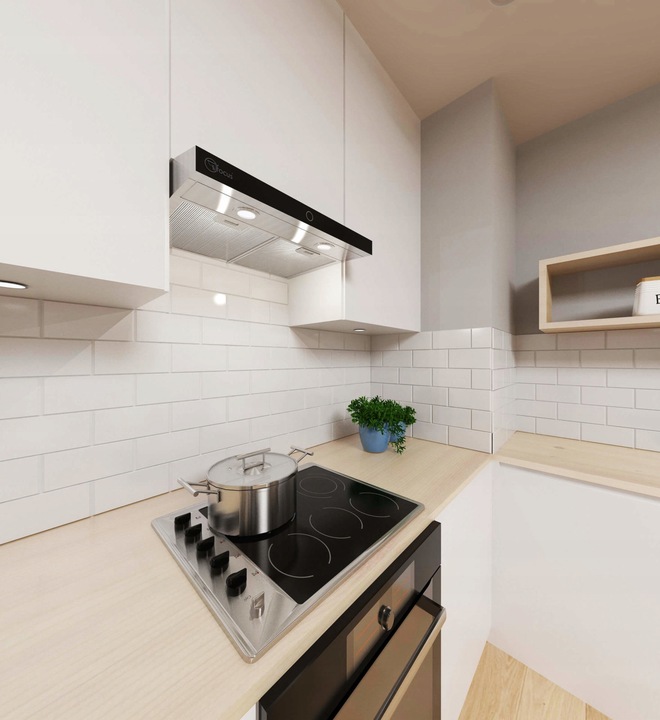 Okap kuchenny podszafkowy Modo 50 INOX