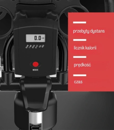 ROWER STACJONARNY TRENINGOWY ROWEREK SPINNINGOWY CYCLE PRO X LCD 200 KG