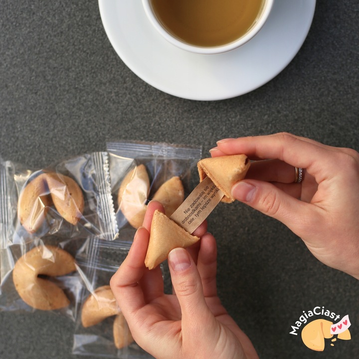 Ciasteczka z Wróżbą Dziękuję Chińskie Ciastko Szczęścia dla Gości 50 szt