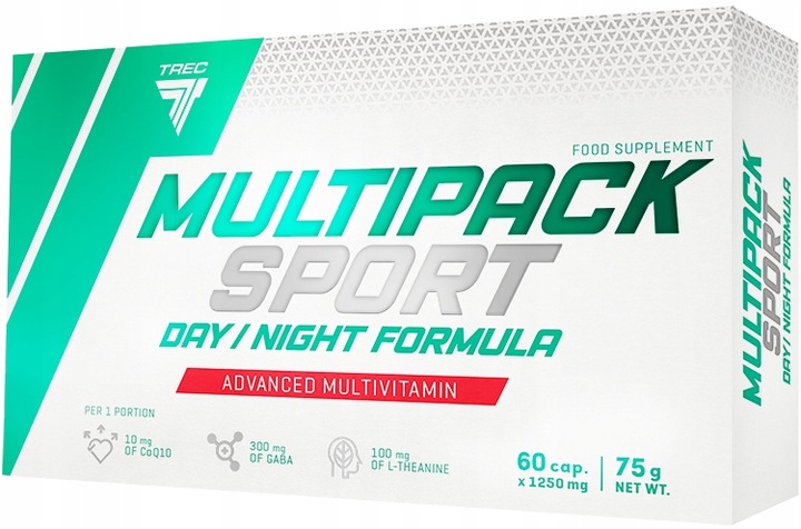 WITAMINY I MINERAŁY DLA SPORTOWCÓW Trec Multipack Sport Day/Night 60 kaps