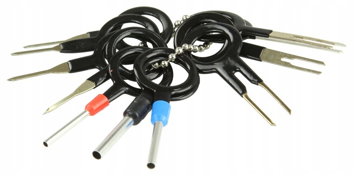 ŚCIĄGACZE DO TAPICERKI ZESTAW ŚCIĄGACZY 43EL ŁYŻKI PINY