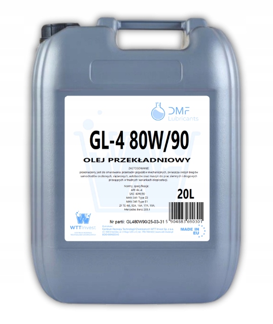 Olej przekładniowy GL-4 80W/90 20L |