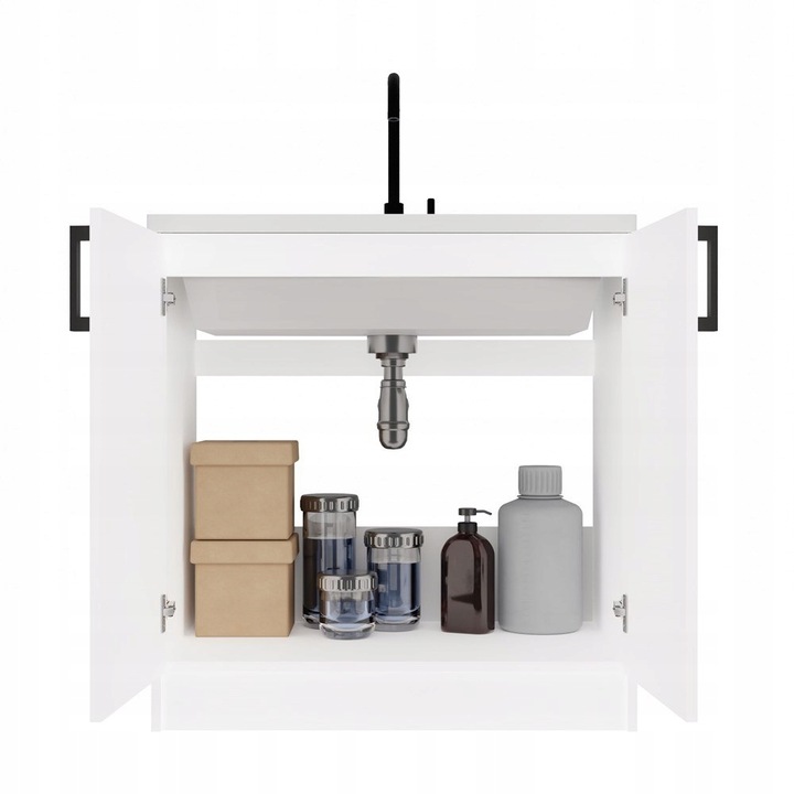 SZAFKA KUCHENNA DOLNA POD ZLEWOZMYWAK KATIA 80CM BIAŁA