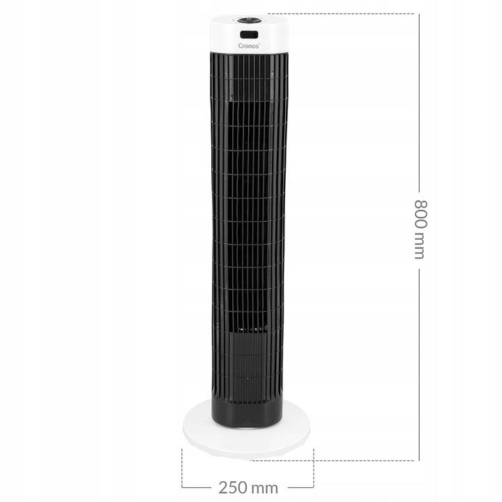 WENTYLATOR KOLUMNOWY WIATRAK STOJĄCY PODŁOGOWY WIEŻOWY DUŻY CICHY SWING 45W