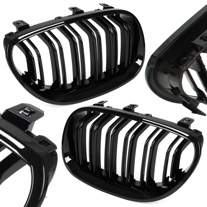 Atrapa Nerki Grill Kratka Czarny Połysk Pakiet do BMW E60 E61 M5