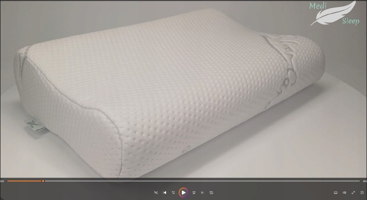 PODUSZKA ORTOPEDYCZNA DO SPANIA NA BOKU PROFILOWANA DLA WYMAGAJĄCYCH MEMORY