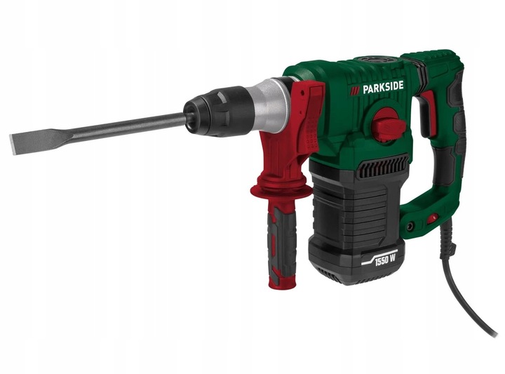 MŁOTOWIERTARKA UDAROWA PARKSIDE 1550 W SDS+ ZESTAW MŁOT UDAROWY +