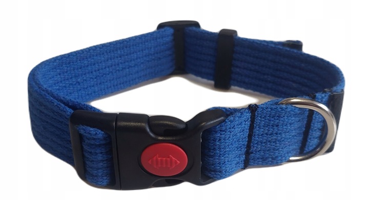 obroża dla L-XL z adresem Psa Parciana Bawełniana