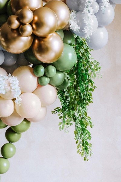 BALONY GLOSSY CHROMOWANE ZŁOTE DUŻE DO GIRLAND NA ŚLUB 30 CM 12 CALI 50 SZT