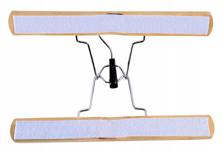 WIESZAK WIESZAKI NA SPODNIE SPÓDNICE DO SZAFY DREWNIANY KOMPLET x10