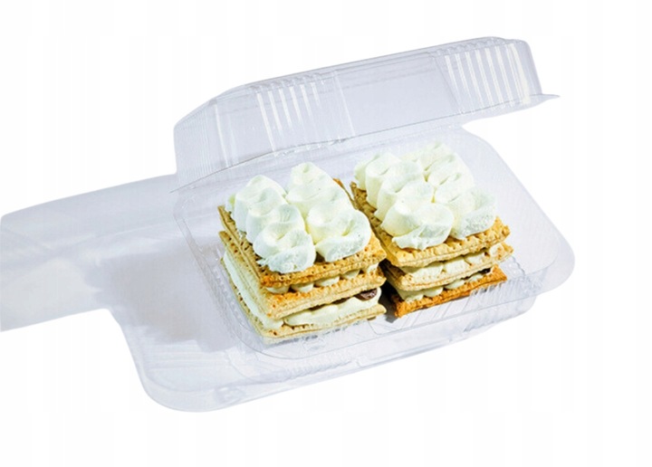 Pojemniki plastikowe na ciasto Duże opakowanie 236x165x110 - 50 szt.