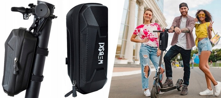 WODOSZCZELNY UCHWYT DO NAWIAGACJI TELEFONU I SAKWA DO KIEROWNICY HULAJNOGI