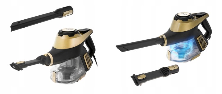 Odkurzacz pionowy bezworkowy Adler Light Gold 700 W z turboszczotką