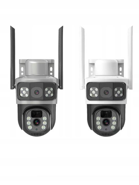 PODWÓJNA KAMERA SOLARNA 2W1 NA KARTE SIM 4G LTE ZEWNĘTRZNA OBROTOWA GSM