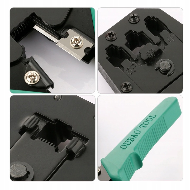 ZESTAW TESTER KABLI NS-468 ZACISKARKA ŚCIĄGACZ IZOLACJI 100 WTYK RJ45 ETUI