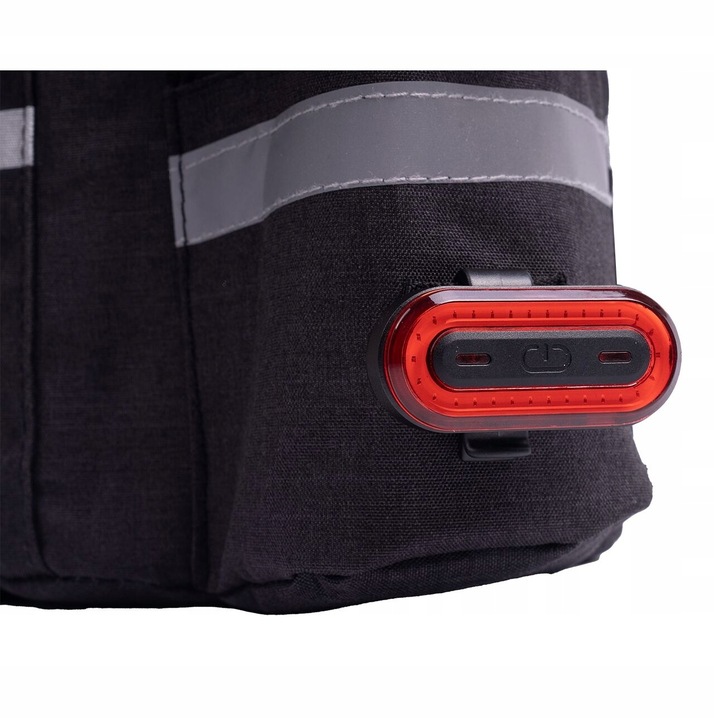 TORBA NA BAGAŻNIK NA ROWER TERMICZNA SAKWA ROWEROWA ODBLASKOWA