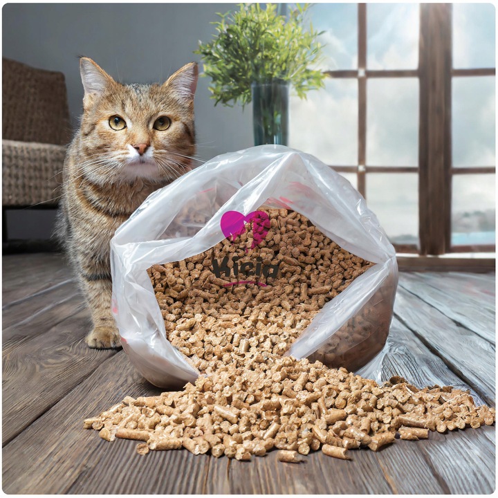 ŻWIREK DREWNIANY PELLET PODŁOŻE DO KUWETA KLATKA DLA KOTA KRÓLIKA 10KG