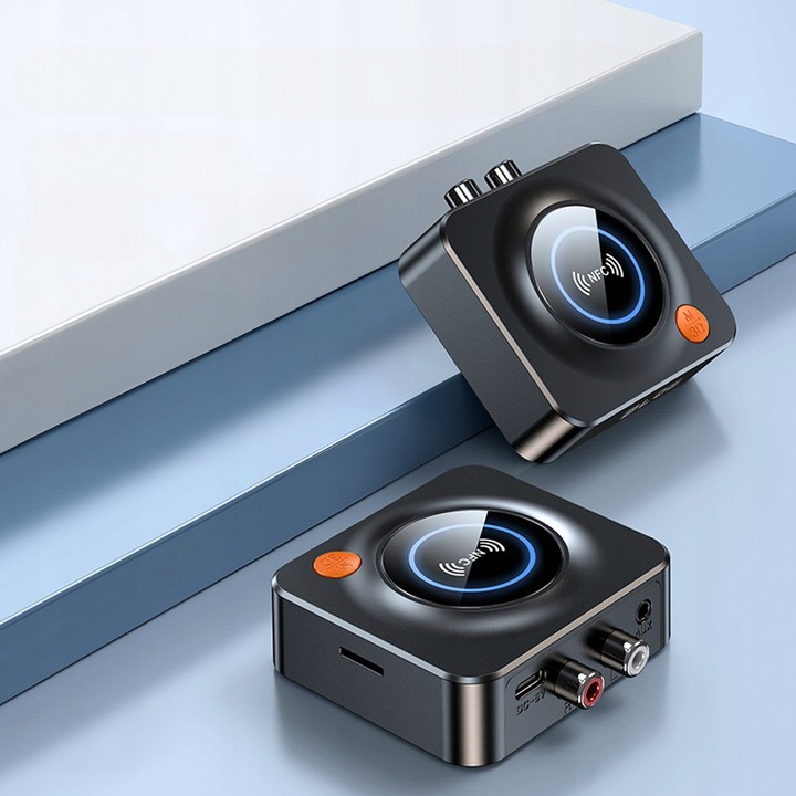 TRANSMITER ODBIORNIK BLUETOOTH ADAPTER DO WIEŻY 5.3 NFC RCA AUX SD