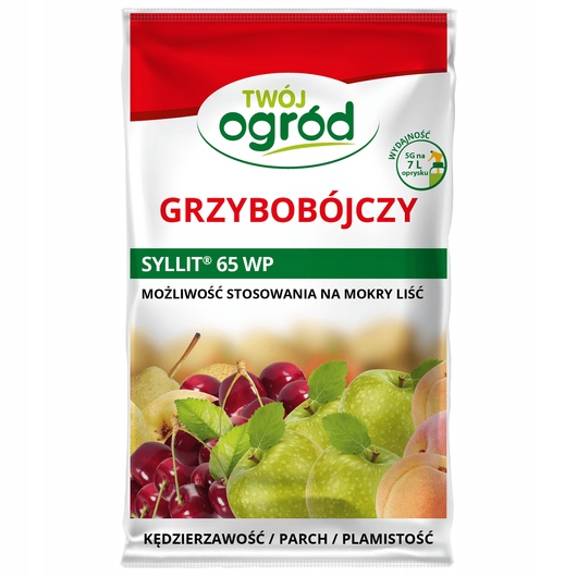 MIEDZIAN 50WP 100G + SYLLIT 65WP 45G NA CHOROBY GRZYBOWE OWOCÓW I