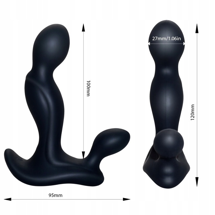 MASAŻER PROSTATY WIBRATOR KOREK ANALNY 3w1 USB