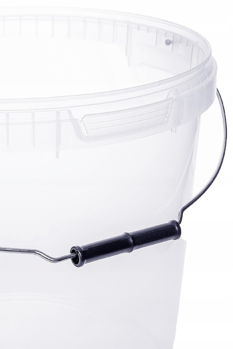 WIADERKO WIADRO POJEMNIK Z POKRYWKĄ TRANSPARENTNE 20L DO 200°