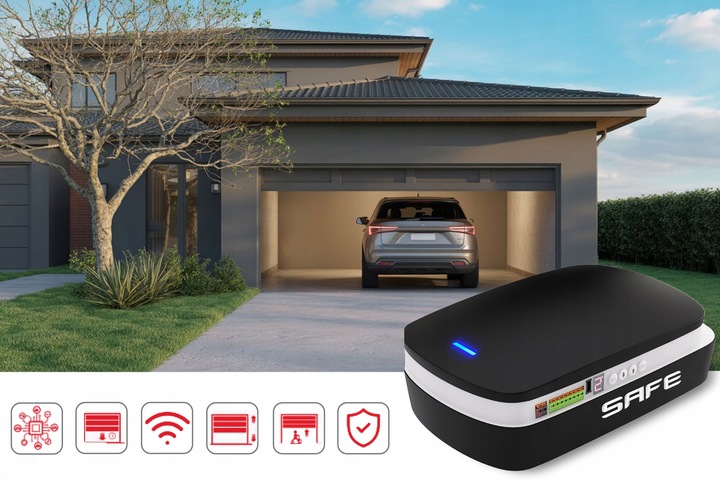 NAPĘD DO BRAMY GARAŻOWEJ 15 m2 zestaw automat 1000N + 2x PILOT SZYNA