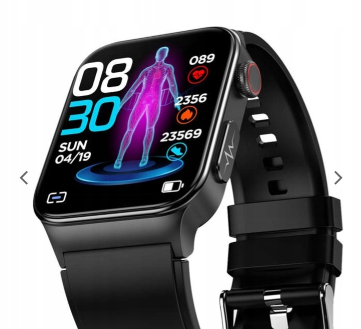 SMARTWATCH Z FUNKCJĄ POMIARU CUKRU GLUKOZA TK12 CIŚNIENIE MENU Polski WATCH