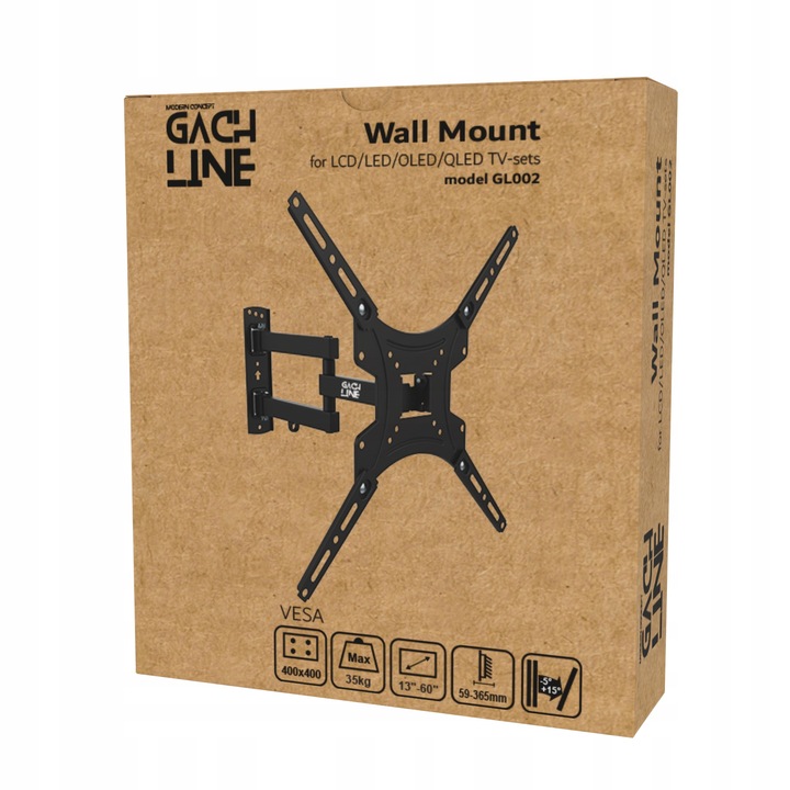 UCHWYT DO TELEWIZORA OBROTOWY UCHWYT SCIENNY WIESZAK DO TV 13-60 CALI VESA